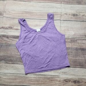5/$15 Purple Tank Crop Top